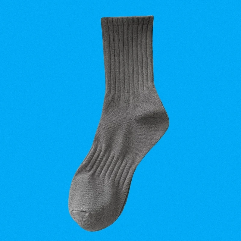 5/10 Paar Winter Herren schwarz und weiß Herbst und Winter Casual Socken Deodorant schweiß absorbierende atmungsaktive Sport trend ige Socken