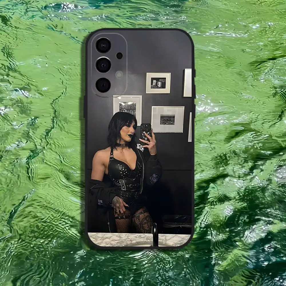 R-Rhea R-Ripley Wrestler telefoonhoesje voor Samsung S25,S24,S21,S22,S23,S30,Ultra,S20,Plus,Fe,Lite,Note,10,9,5G zwarte cover