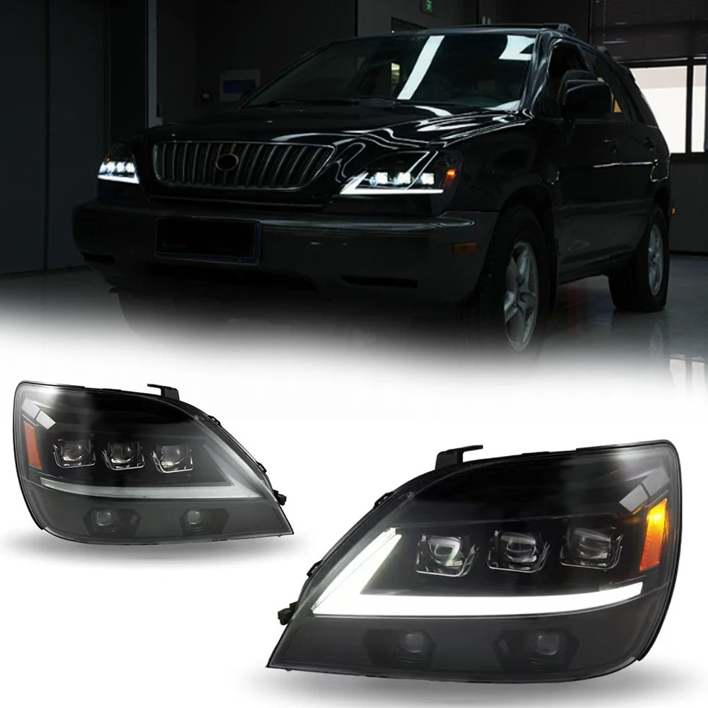 

Styling LED HeadLights for LEXUS RX 98-02 LHD RHD style led DRL Car head lamp Assembly Signal Auto Accessories Modified Lamp