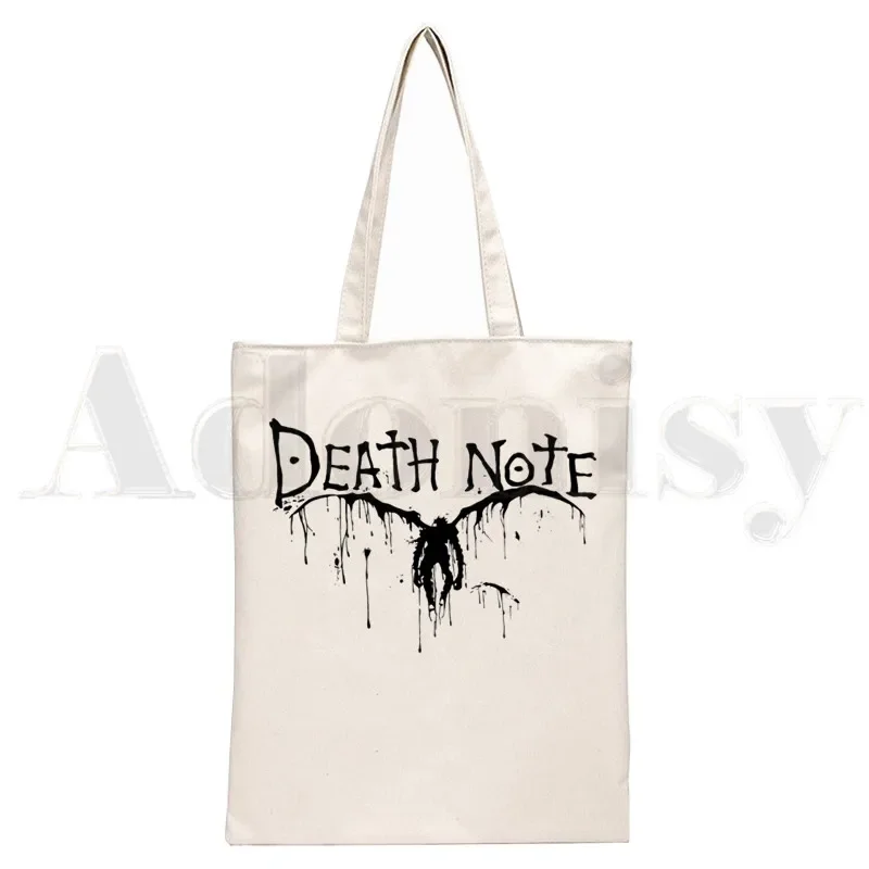 Death Note Japan Anime Manga Shinigami Ryuk Handbags Shoulder Bags Casual Shopping Girls Handbag Women Elegant Canvas Bag