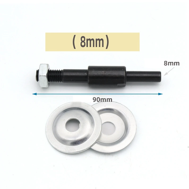 Threaded Shaft Arbor Extension Motor, Adaptador para polir, Rodas de moedura, Rodas de bancada, 2 conjuntos