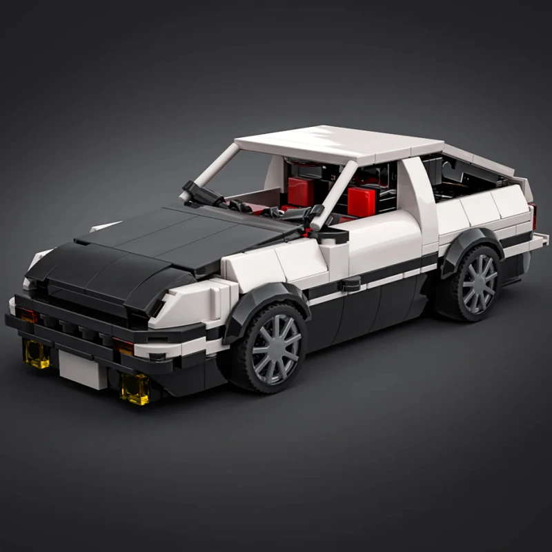 Initial D R32 TYPE-R RX7 GTR AE86 Speed Car MOC Building Blocks Construction Bricks Sport JDM Vehicle Toys Gift For Children Kid