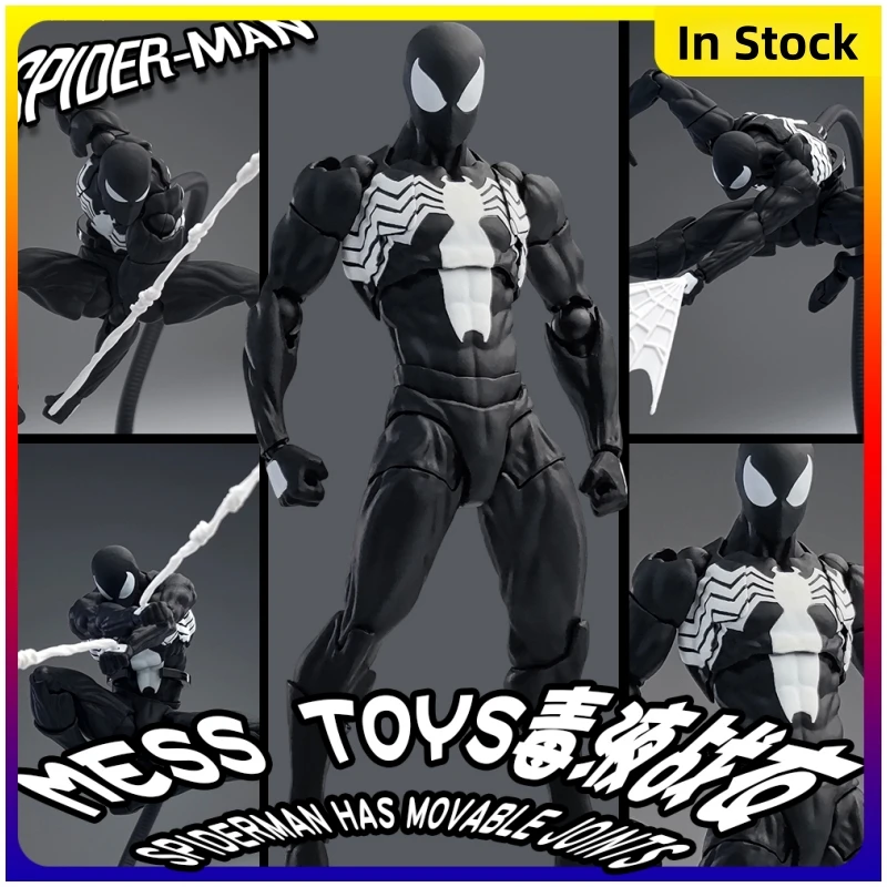 

In Stock Mess Toys Black Suit Neighbor Symbiote Spider Figure Scarlet Spider Kaine Parker Red Anime Action Figure Gifts Toy