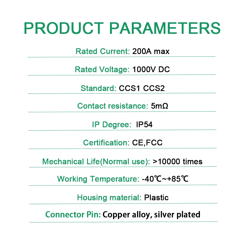 IPENGEN Ccs1 to Ccs2 Адаптер автомобильного зарядного устройства постоянного тока Адаптер 250 кВт Ccs Combo 1 to Ccs Combo 2 EV Адаптер для быстрой зарядки