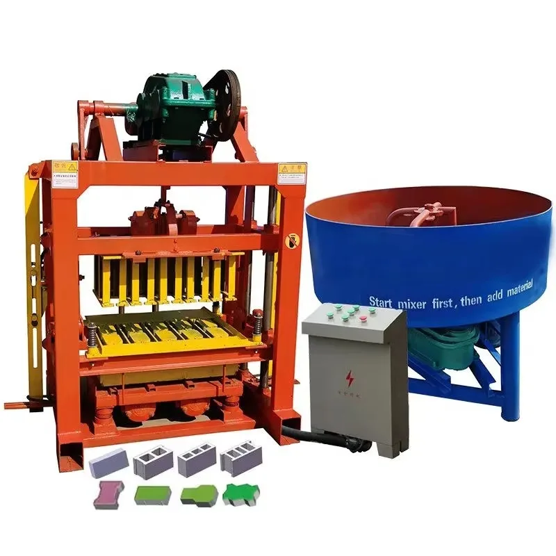 Customized QTJ4-40 Semi-Automatic Block Machine Manual Concrete Brick Maker with Factory Direct Sales