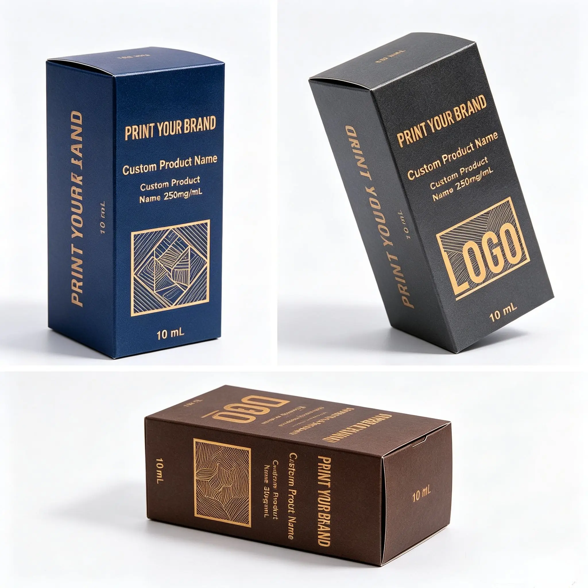 3ml 5ml 10ml Peptide Personal Care Goods,Commercial Labels,Non-toxic Vinyl Stickers and Custom Packaging Boxes