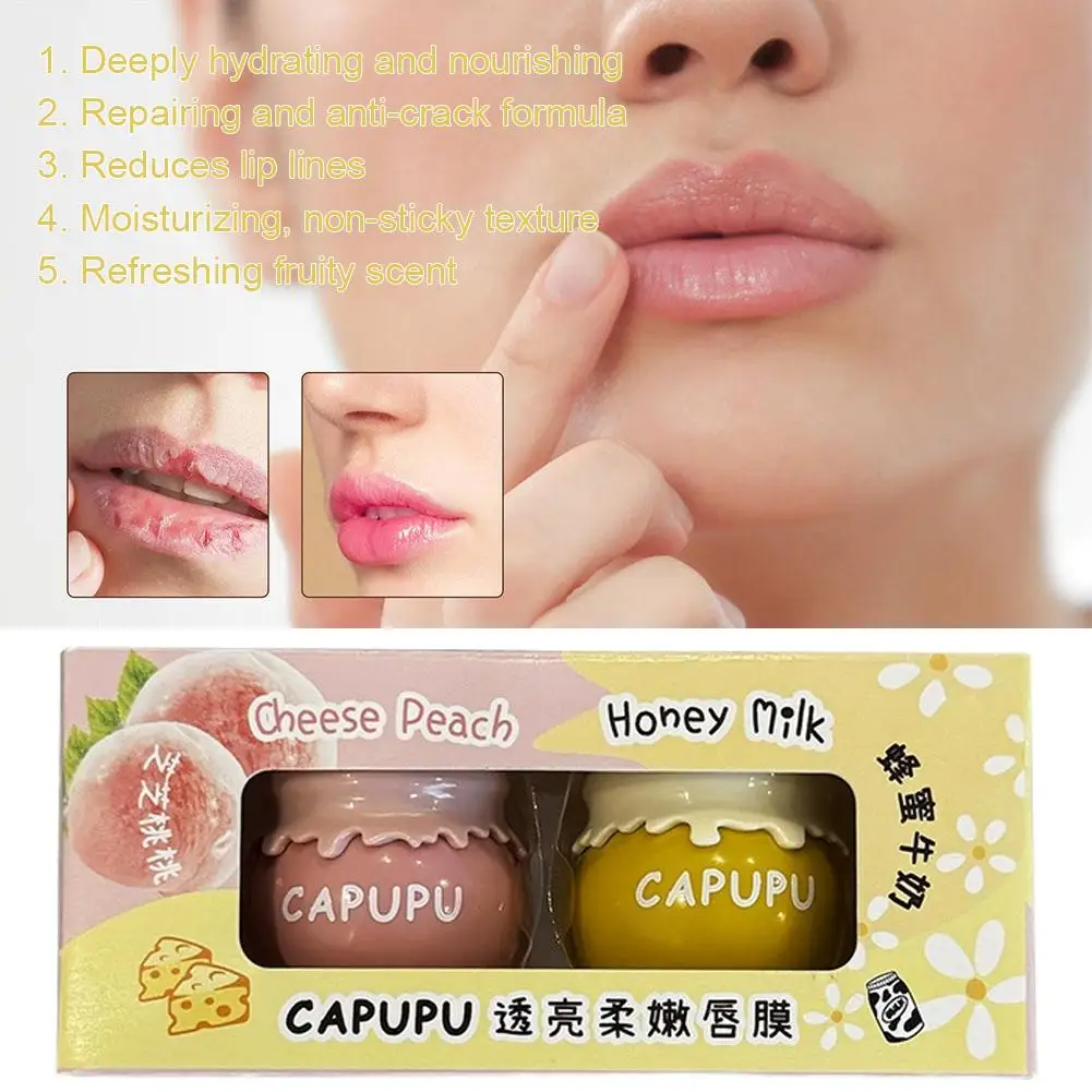 

Увлажняющая маска для губ с персиком и медом — стойкая влажность, успокаивает сухие губы, уменьшает тонкие линии для женщин K8W5