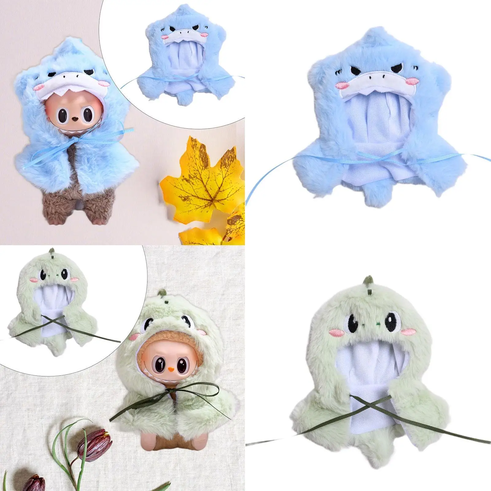 Fashion Dolls Shark Cloak Accs Outfits Miniature Clothes Costume for 17cm Dolls Dress up Boy Dolls Girl Dolls Thanksgiving Gifts