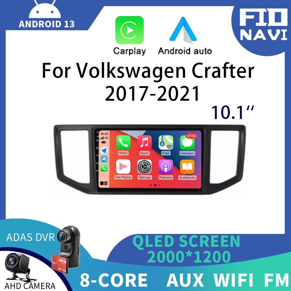 

Android 13 Auto Carplay For Volkswagen Crafter 2017 – 2021 Car Radio Stereo Video Multimedia Player 4G WIFI Navigation GPS QLED