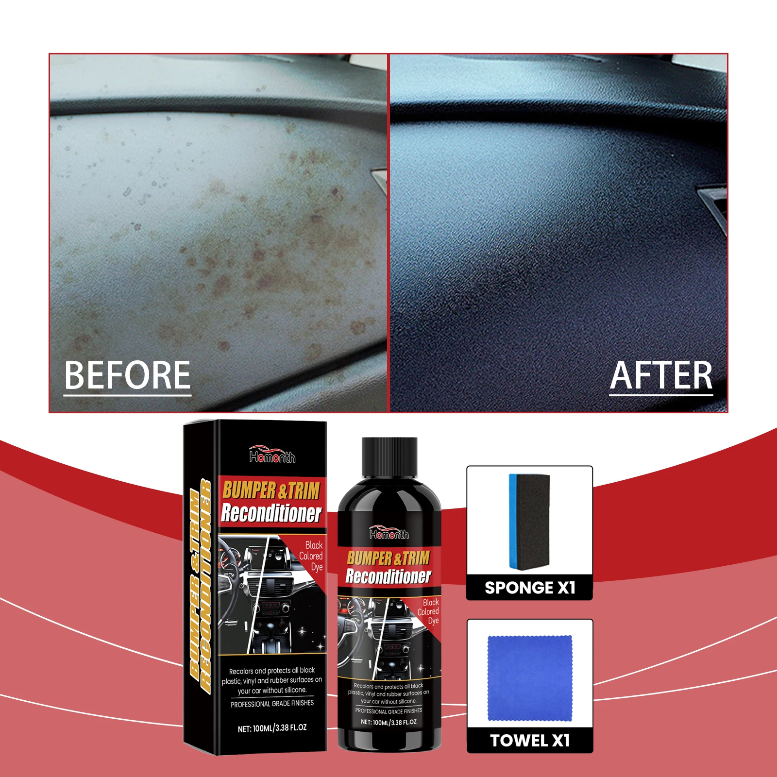 

Автомобильный черный пластиковый ремонтник, внутренняя приборная панель, ремонт пятен, царапины, ремонт, средство для обслуживания