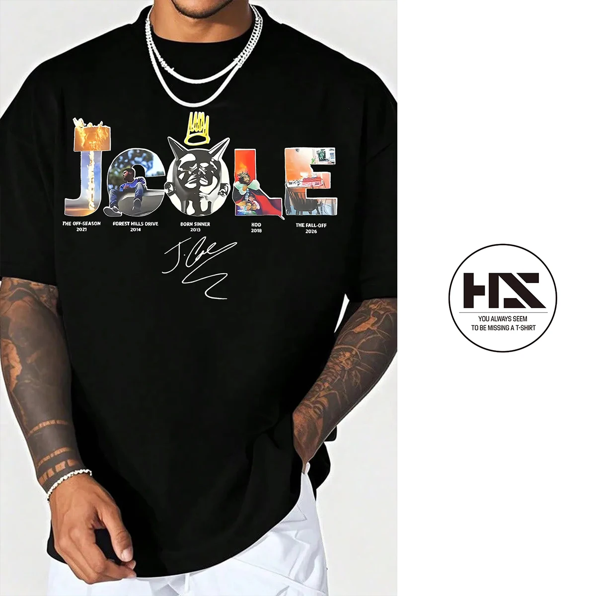 

Летняя мужская футболка из чистого хлопка с графическим принтом J. Cole, женская футболка с круглым вырезом в стиле хип-хоп, уличный стиль Y2K, топ с короткими рукавами