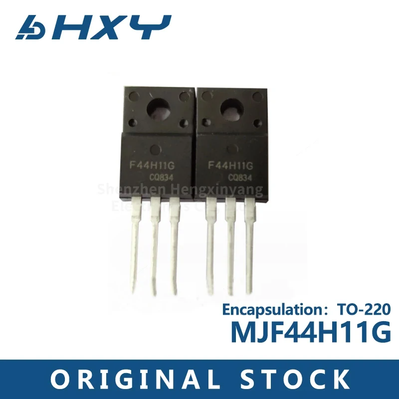 10pcs    F44H11G MJF44H11G New spot TO-220F 80V 10A