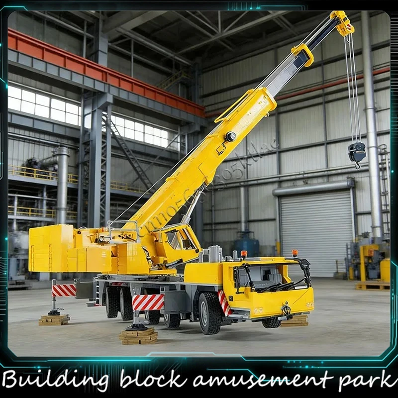 4599PCS MOC City Engineering 1:24 scale Liebherr LTM 1250-5.1 Crane Model DIY Creative Ideas Technology Toy Assembly Puzzle Gift