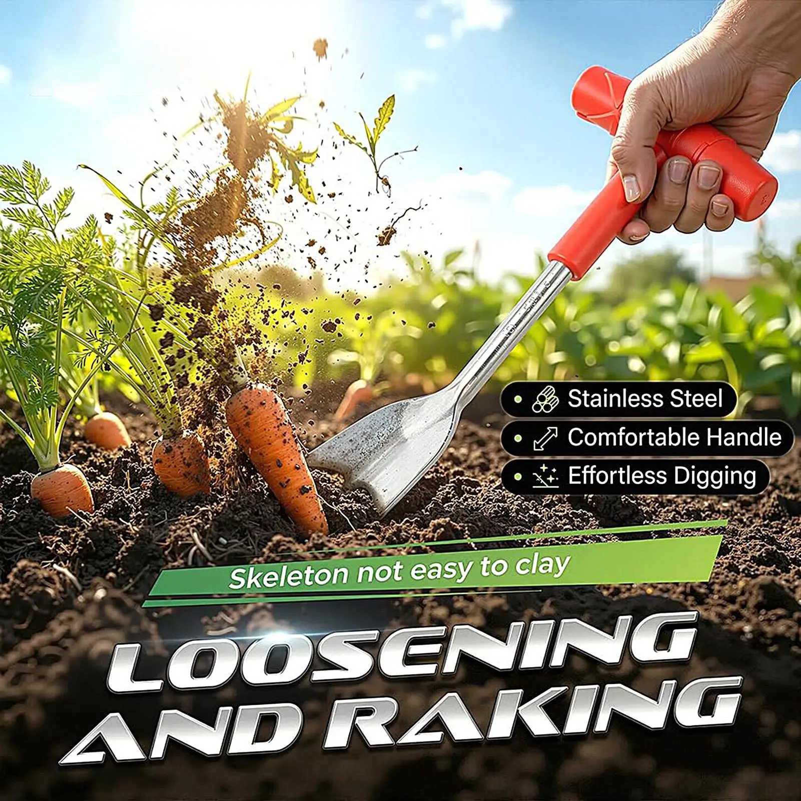 Household Weeding Tool Garden Trowel Soil and Wild Vegetable Excavation Shovels Transplanting and Lifting Shovels