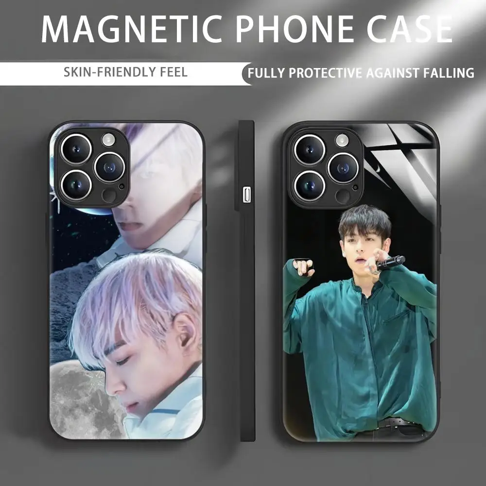 K-Pop TOP Choi Seung Hyun ins Phone Case For iPhone 16 15 14 13 12 11 X XR XS 8 Plus Mini Pro Max Glass Magnetic Phone Case