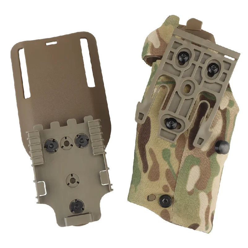 

Тактическая кобура для пистолета 6354DO для Glock 17 Gen4 G19 с фонарем X300/X300U, система быстрой фиксации QLS, адаптер крепления, накладка на бедро