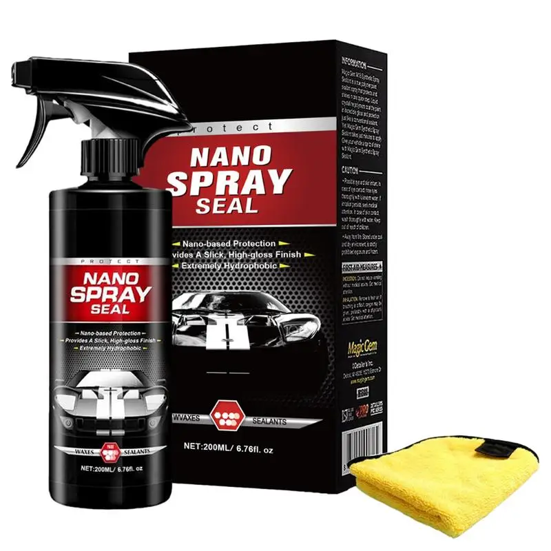 Car Coating Agent 200ml Nano Car Coating Refurbisher Fast-Acting Car Polishing Liquid Multi-functional Car Ceramic Spray With