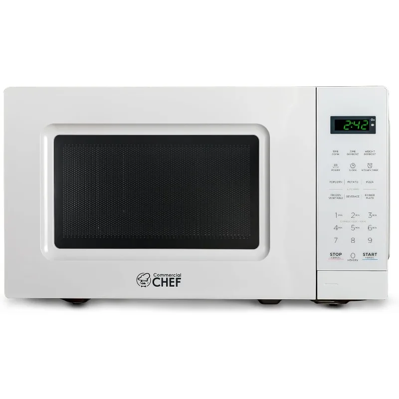 

0.7 Cu Ft Microwave with 10 Power Levels, 700W Microwave with Digital Display, Countertop Microwave with Child Safety Door Lock,