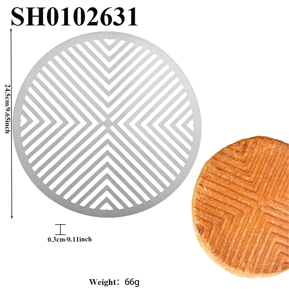 قالب طباعة نسيج الكعكة المقرمشة، قالب طباعة كعكة الملك للعام الجديد، لوازم خبز المطبخ، أدوات كعكة السيليكون #4