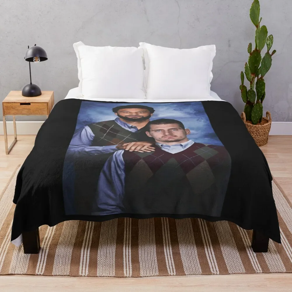 

Nikola Jokic Jamal Murray Denver Nuggets Funny Throw Blanket Shaggy For Baby Blankets