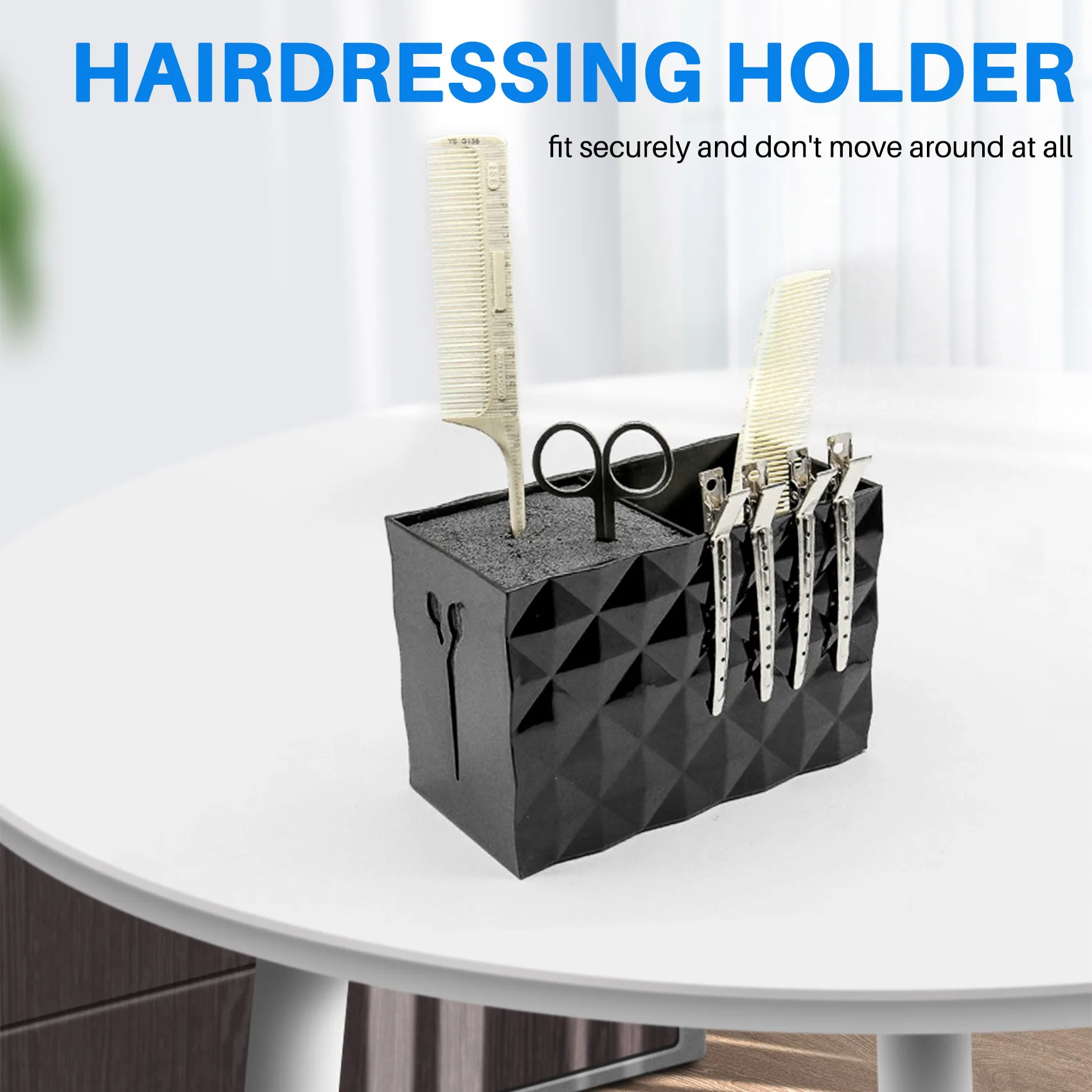 [NEW!A65Z】 Professional Salon Shear Holder For Stylist Scissors Rack Holder Case Hair Clips Storage Box Hairdressing Combs Organ
