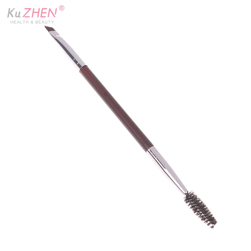 1 Uds. Cepillo para cejas, peine para pestañas, brochas de maquillaje, cepillo en ángulo de doble punta, cepillo Spoolie 2 en 1, juego de brochas para cejas, herramienta de maquillaje