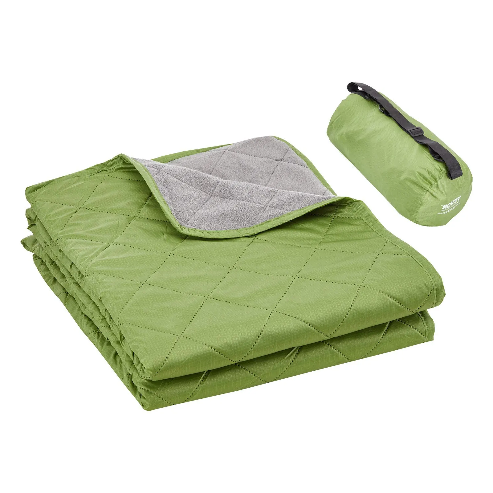 Camping Blanket, Large Warm Stadium Blanket, Waterproof & Windproof, 330GSM Polyester Fleece, Flame Retardant, Great for Outd