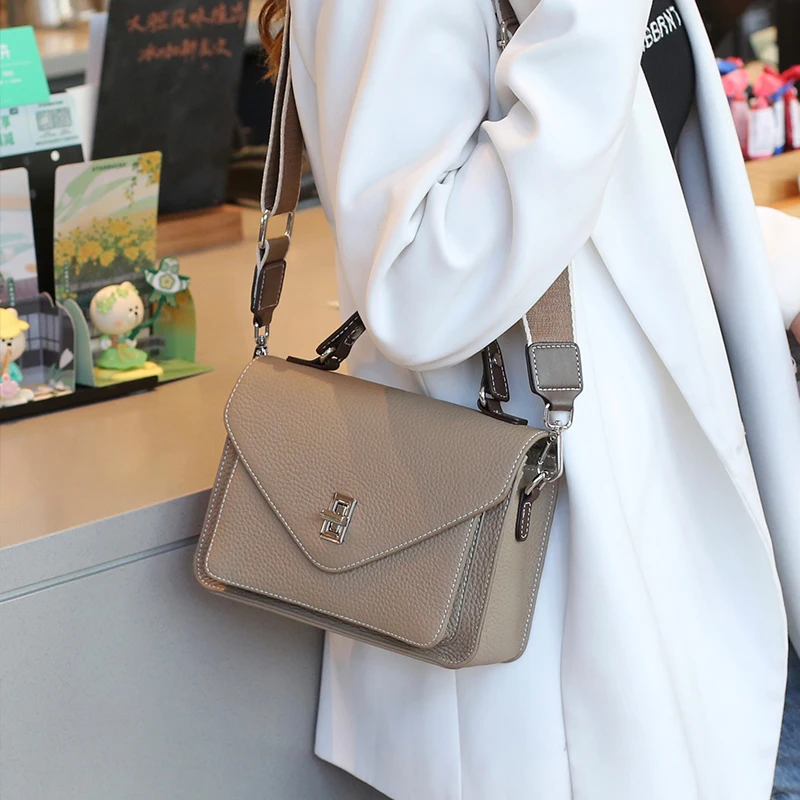 

Ladies Soft Cowhide Fashion Commute Handbag Women's Natural Cow Genuine Leather Shoulder Bag Female Large Capacity Crossbody Bag