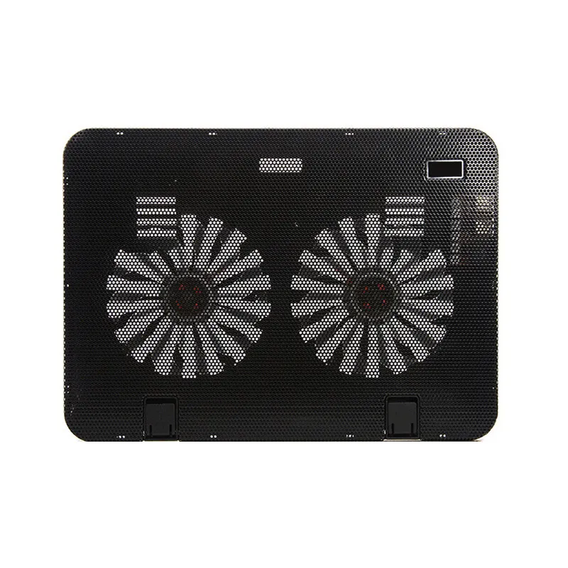 15.6 Inch Notebook Cooler Cooling Pad Portable USB Powered Durable Laptop Fan Cooler Low Power Ergonomic Design for 12-16 Inch
