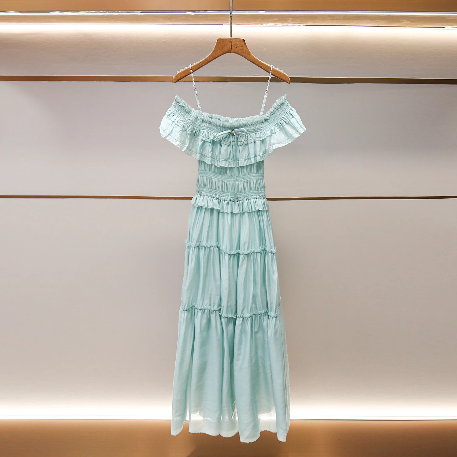 

High Waist A-Line Dr Cake Sle Women's Summer Vaion Faion Belted oulder One oulder Gored Skirt Long Svel