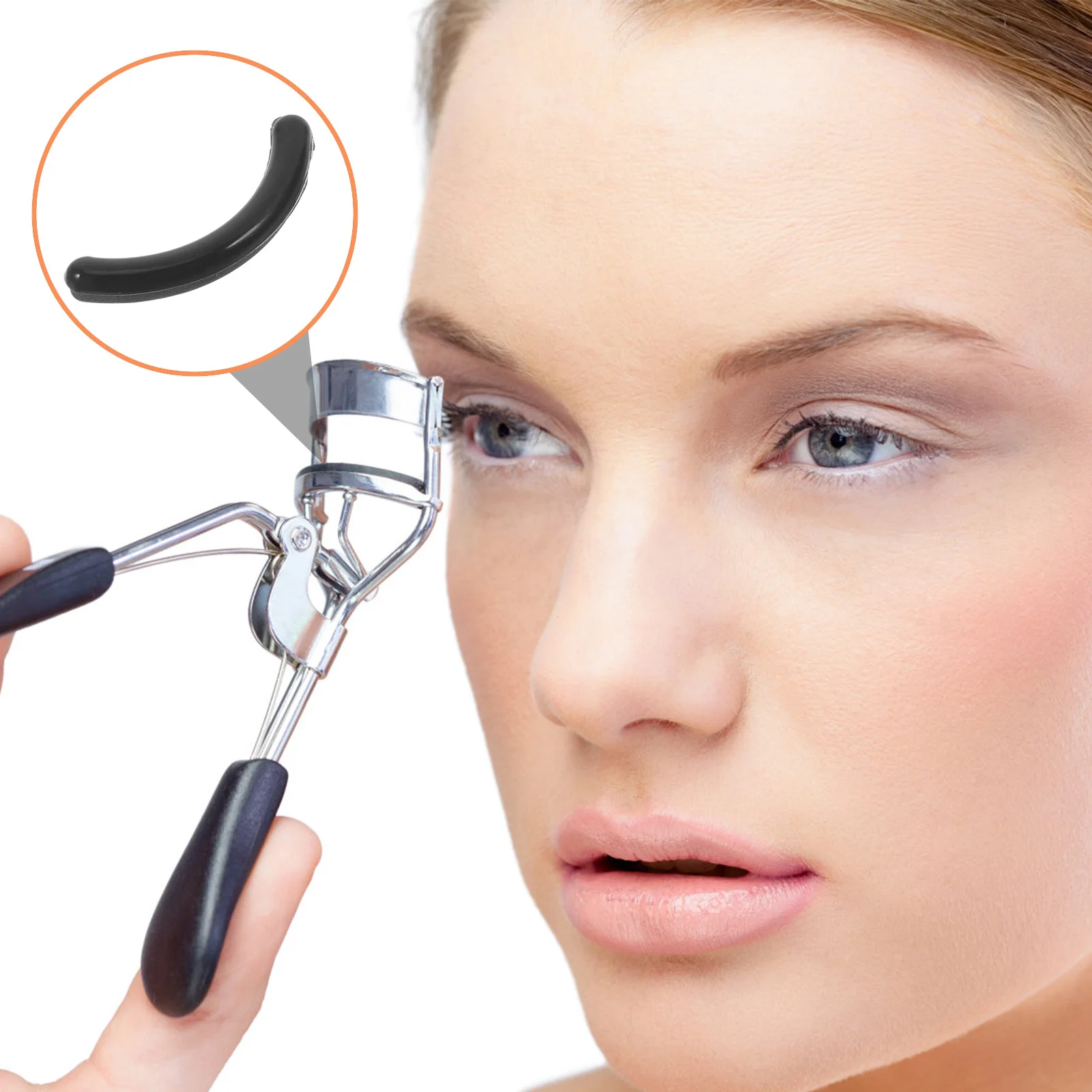 

16Pcs Eyelash Curler Rubber Refill Pads Black Eco-Friendly Material Safe for Use Smooth Texture Easy to Replace