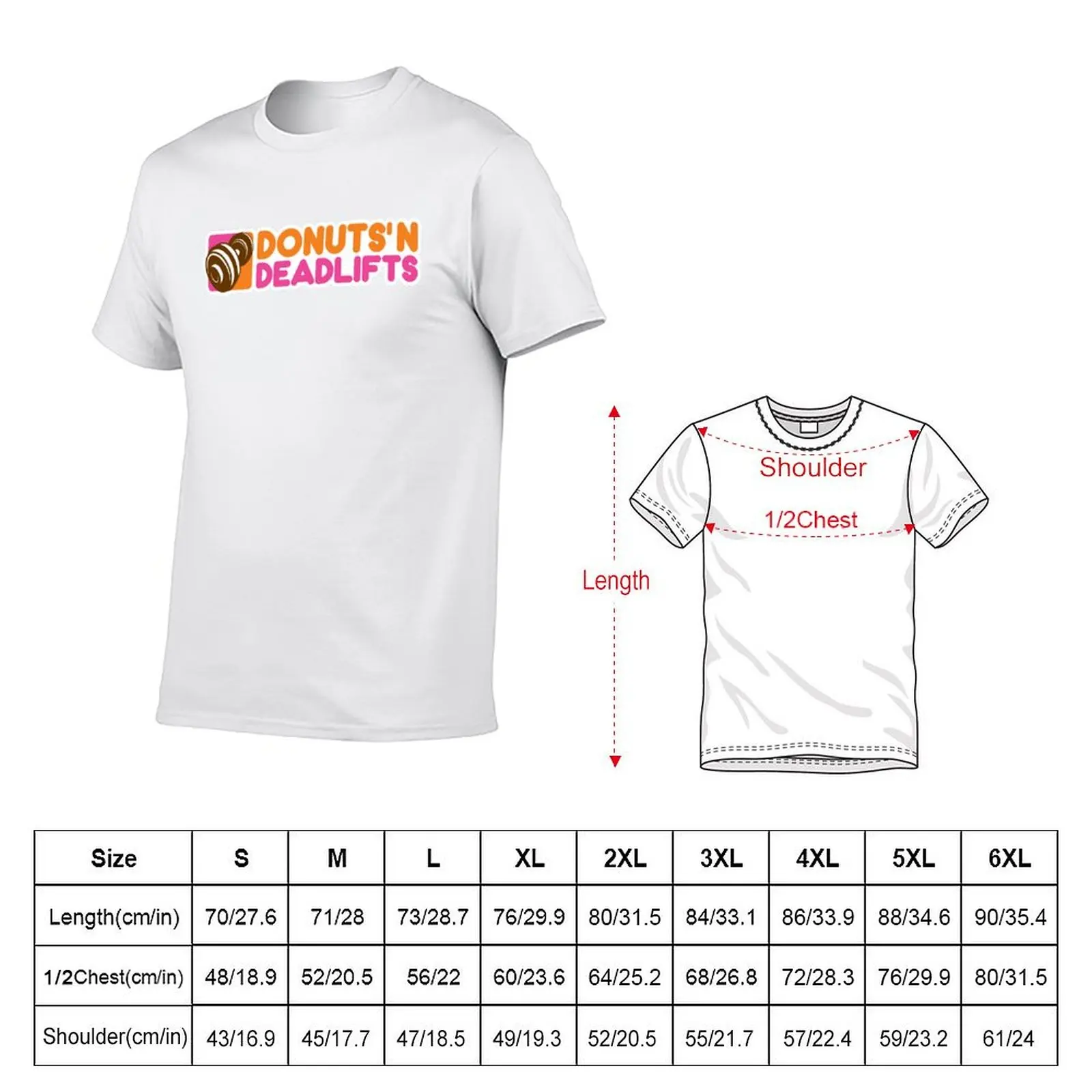 Donuts And Deadlifts- - Bodybuilding, Strongman, Powerlifting, Weightlifting, Fitness T-Shirt Basic All Season Solid T-Shirt