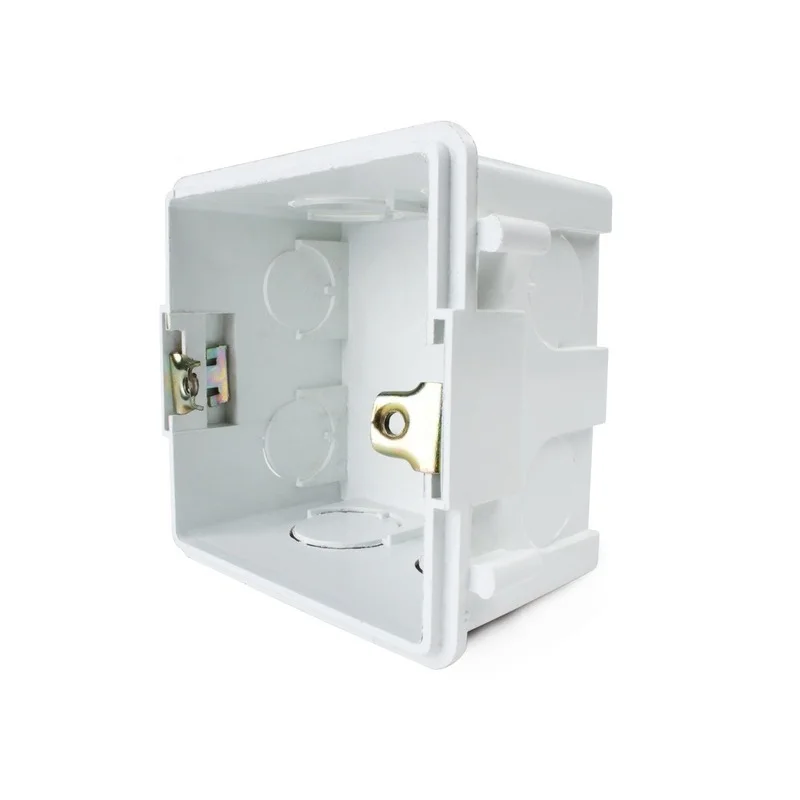 Livolo Free Shipping, White Plastic Materials, 83mm*83mm Internal Mount Box for 86mm*86mm Standard for Touch Switch