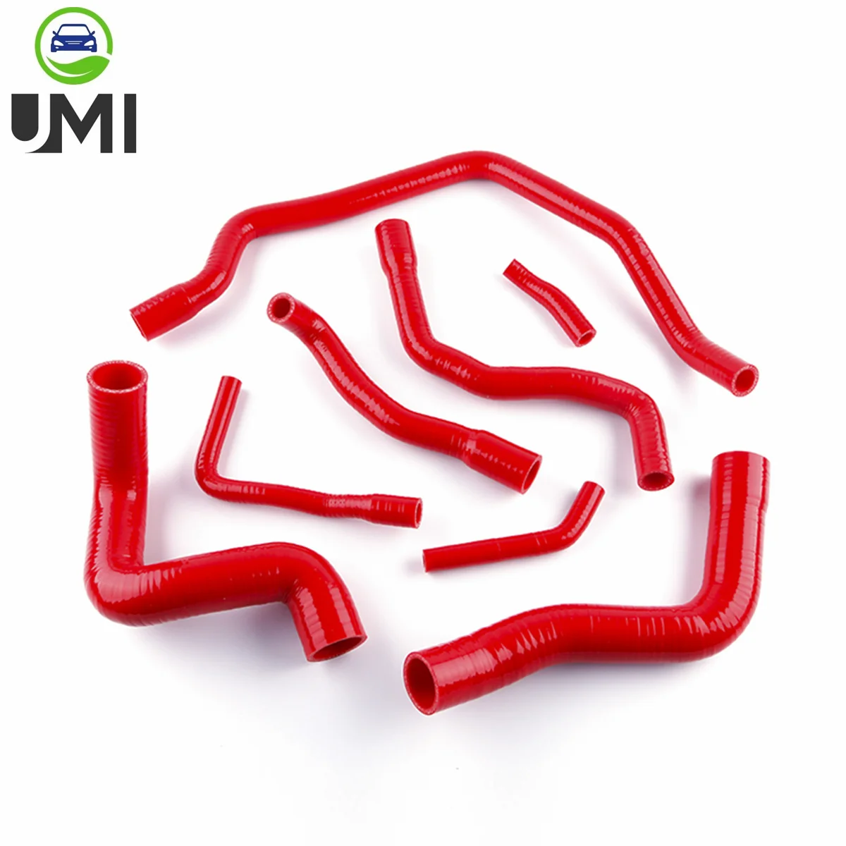 

8PCS 3PLY For 1989-1995 BMW E34 M50 525 525i 528 M30 530 530i Silicone Radiator Hose Cooling Pipe Piping Tube Kit 1990 1991 1992