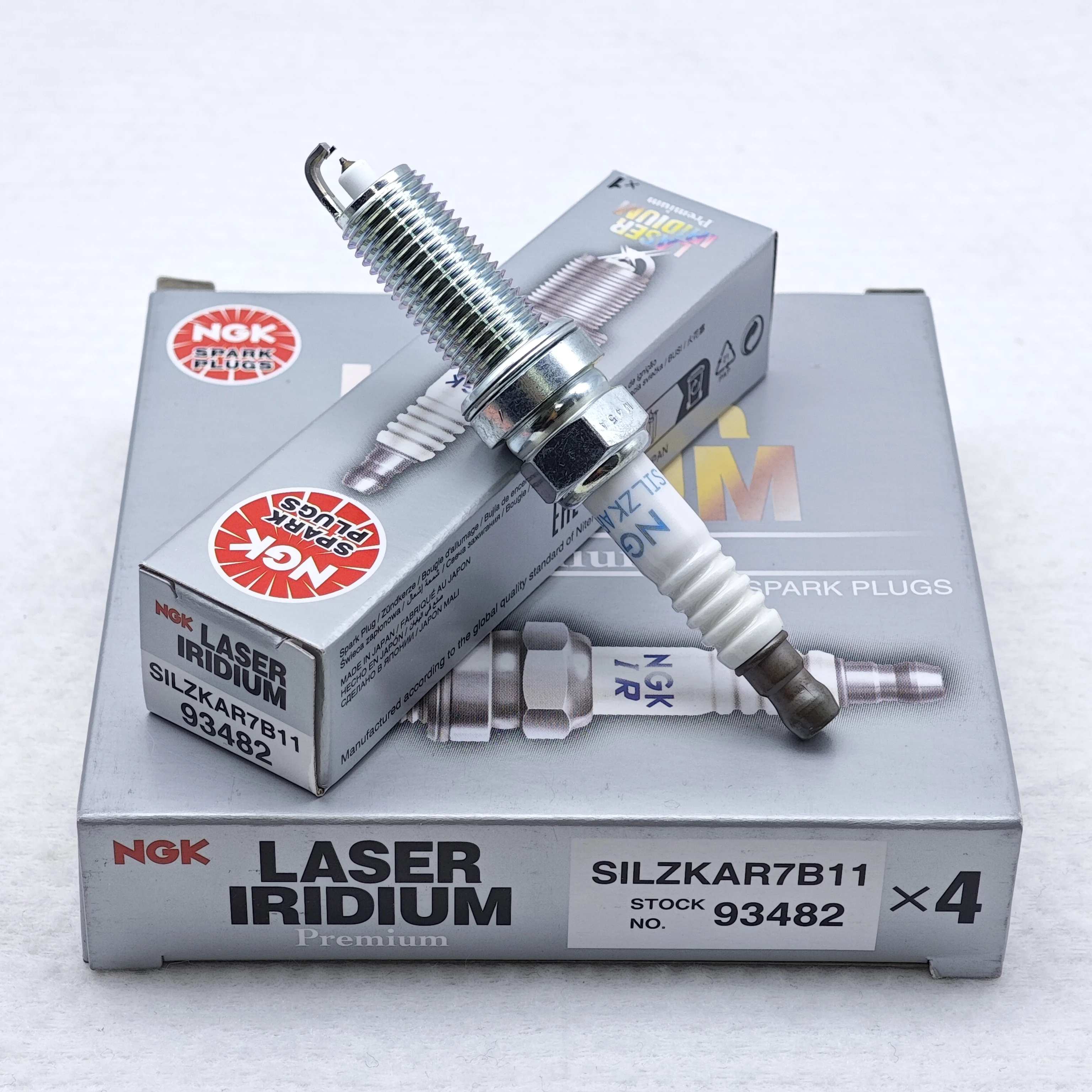 2pcs 4pcs Original NGK Iridium Spark Plug SILZKAR7B11 93482 For Some Models of XV Crosstrek Forester Impreza Legacy Outback