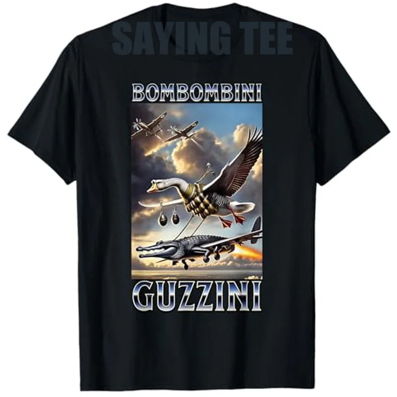 

Bombombini Guzzini - итальянская футболка Brainrot Meme, юмор, забавная футболка Bombombini Gusini Y2k, дизайн, графический наряд, футболка с надписью, новинка