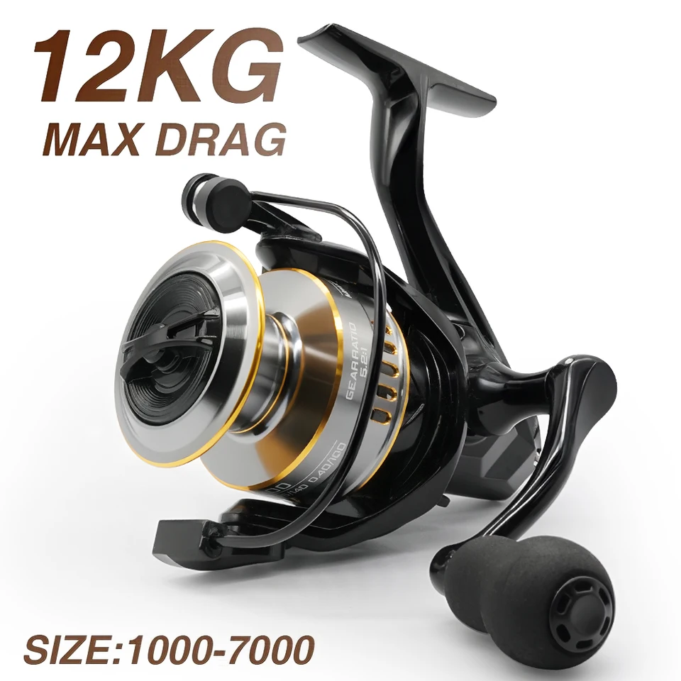 Rooblinos HE Spinning Reels Ultralight Metal 5.2:1 Gear Ratio 1000-7000 Saltwater Or Freshwater Big Max Drag Fishing Reels - AliExpress 18 Rooblinos HE Spinning Reels Ultralight Metal 5.2:1 Gear Ratio 1000-7000 Saltwater Or Freshwater Big Max Drag Fishing Reels - AliExpress 18