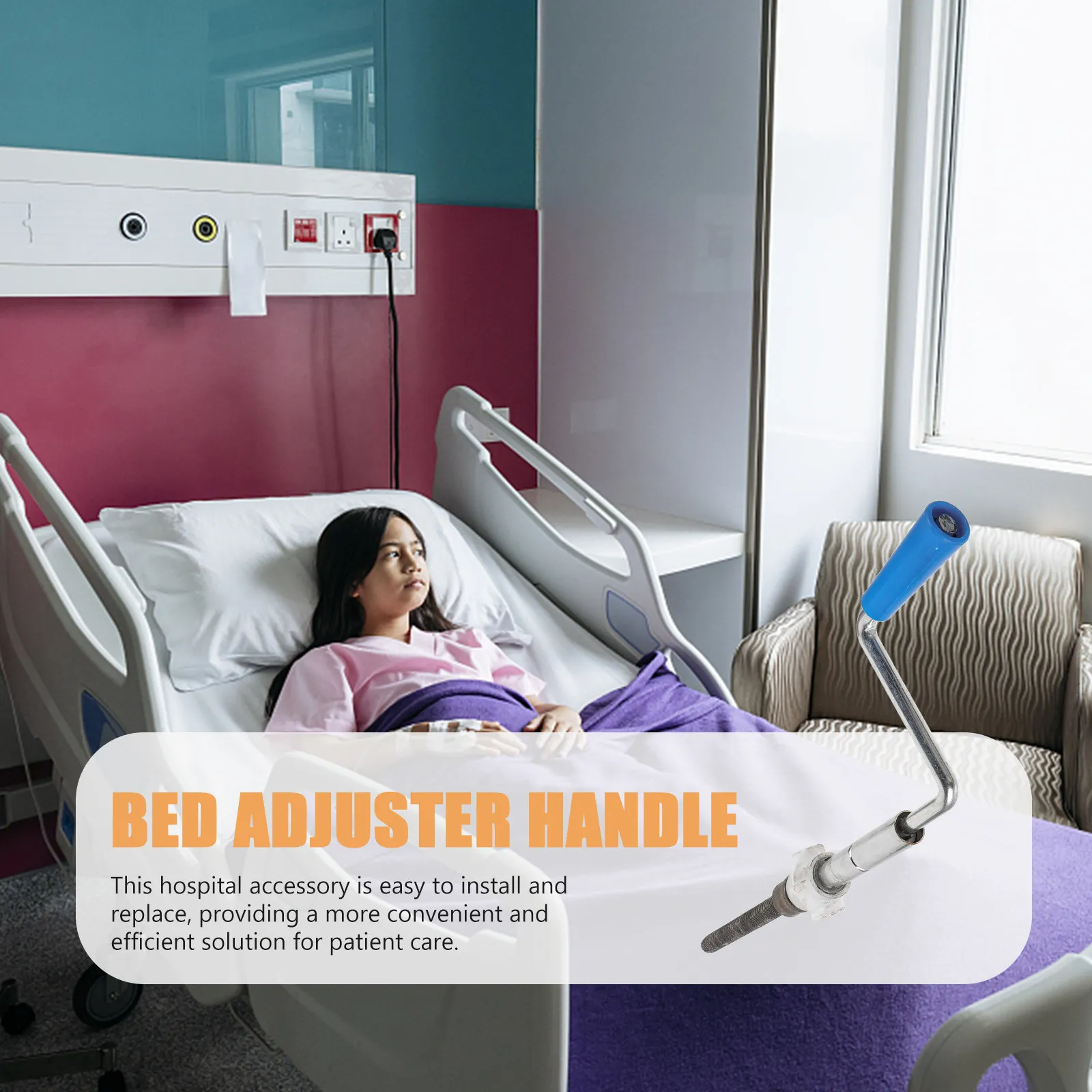 

Сменная ручка-кривошип для регулировки высоты больничной кровати: плавное и простое управление, ручка-регулятор для ухода за пациентами