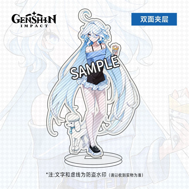 

Anime Genshin Impact Furina Raiden Shogun Zhongli Cosplay pet owner series standing sign Decoration