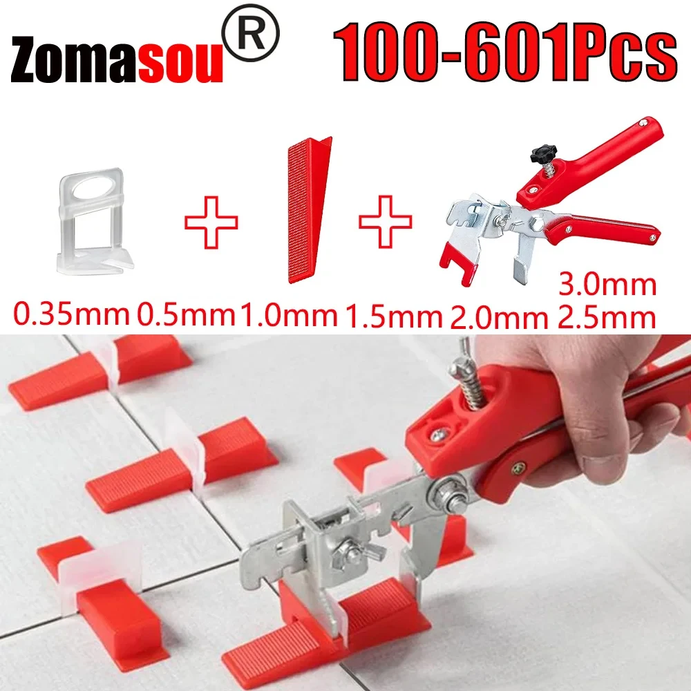 Tile Leveling System Laying Level Wedges Alignment Spacers Leveler Locator Spacers Flooring Wall level for Tile Adjustment Tool