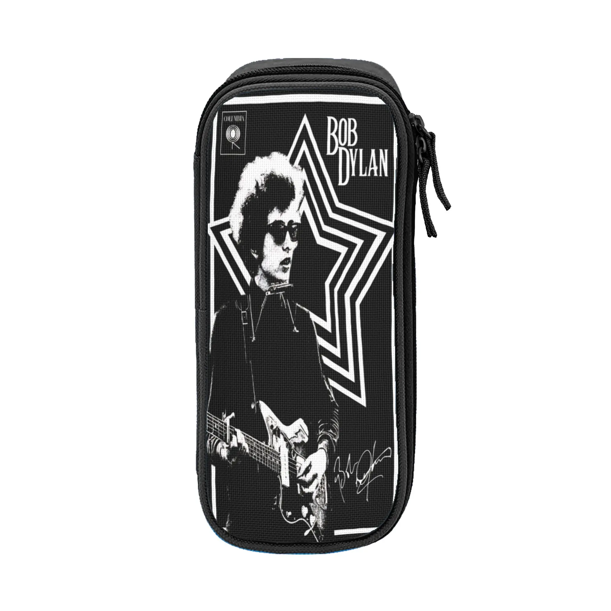 Bob Dylan Singer Pen Box Double Layer Large-capacity Office Accessories  Pencilcase Suprise Gift