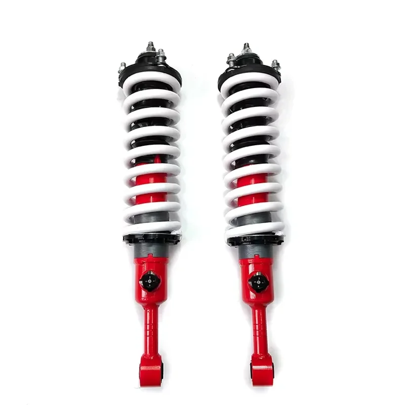 JT Oil Damper 58MM Compression Adjustable 4-Stage Red High-Quality Shock Absorber for Front and Rear for