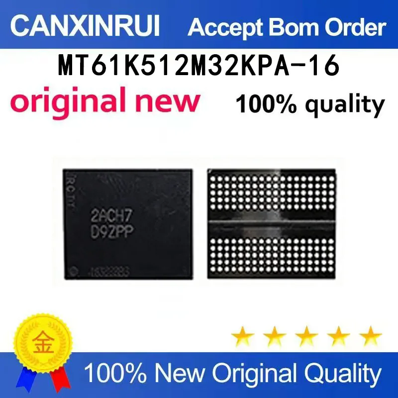 (5pcs-100pcs）New original MT61K512M32KPA-16: C silk screen D9ZPP BGA chip in stock