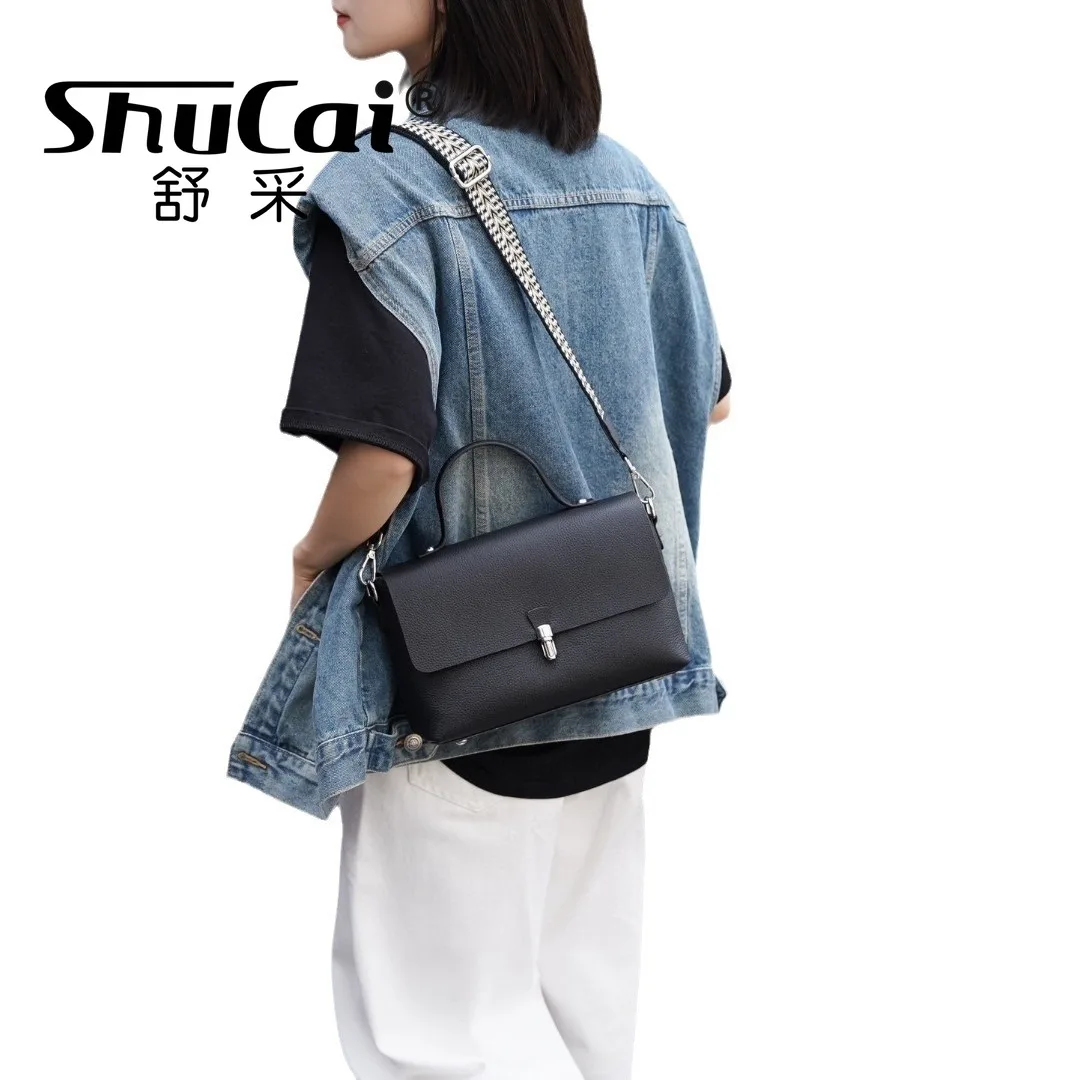 Genuine leather bag female fashion handbag large capacity shoulder crossbody bag