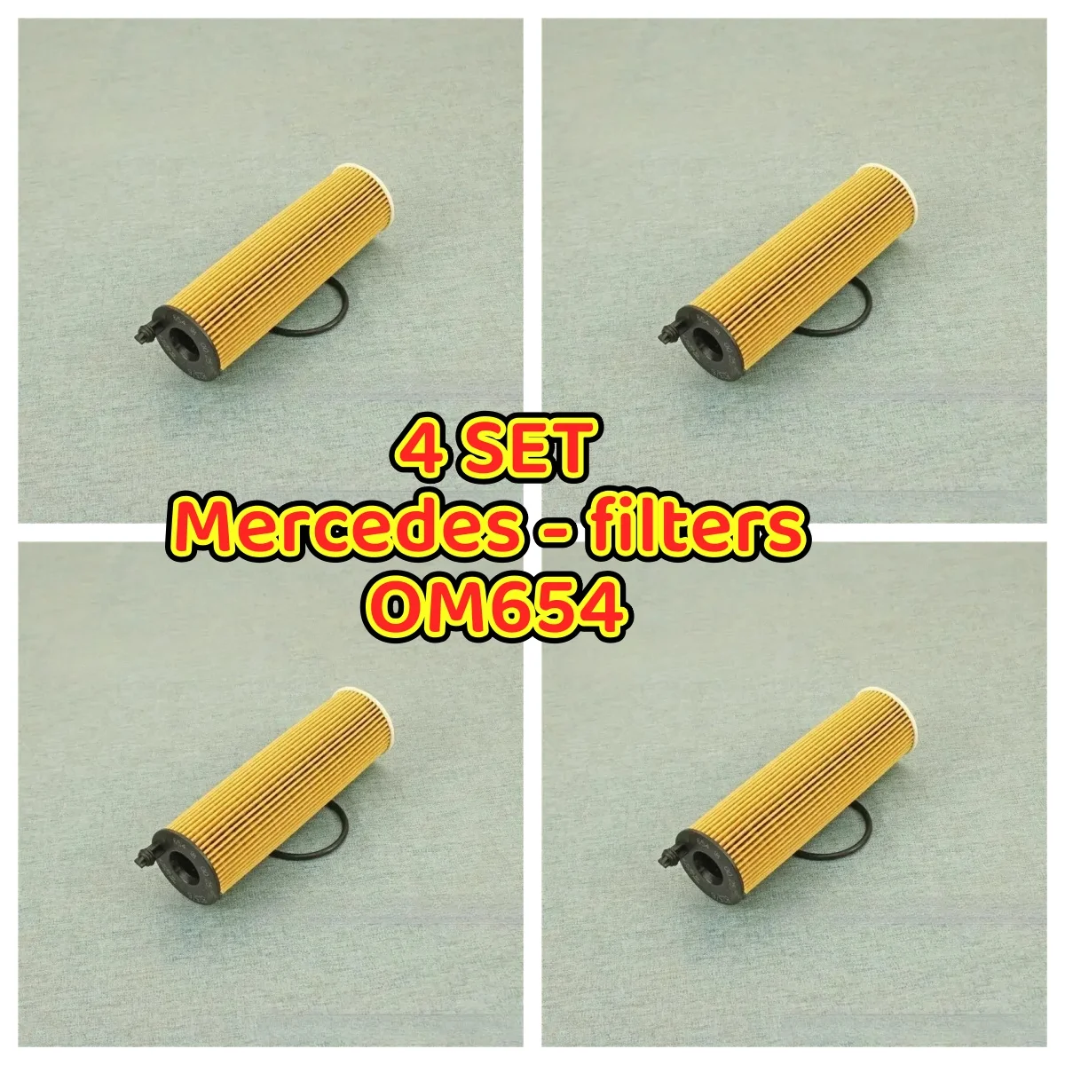 Original  Oil Filter A6541801100 C E CLS GLE S-Class OM654 OM656 4 PCS