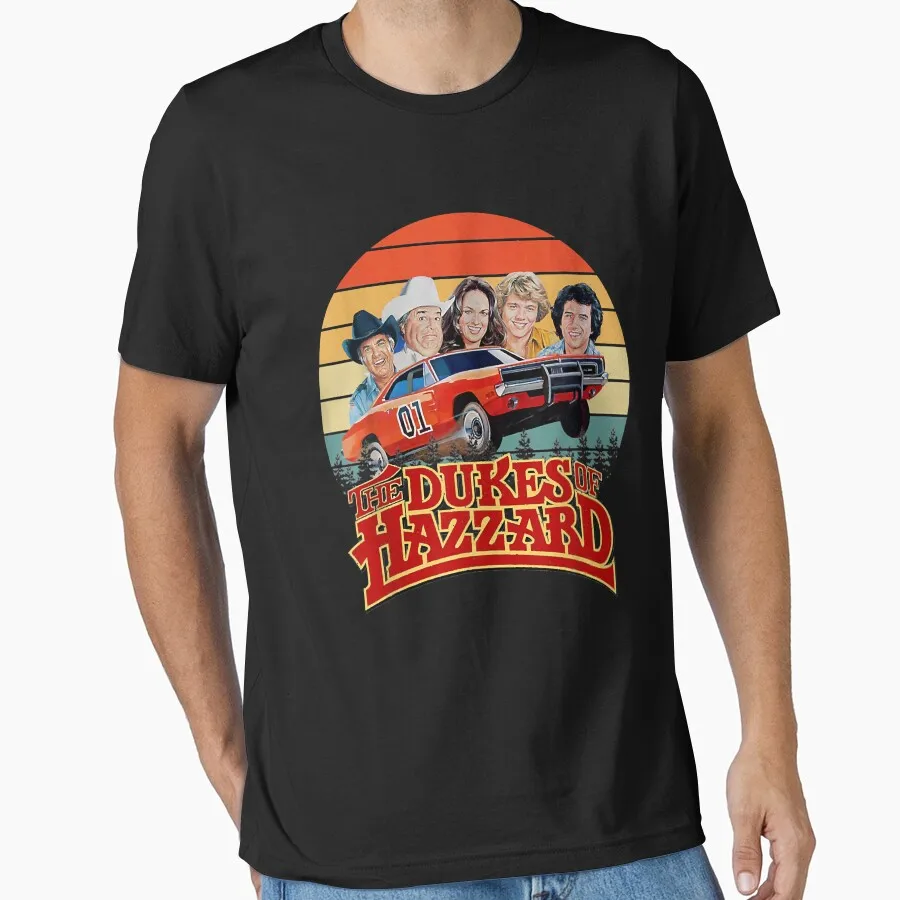

Retro Hazzard Cars 80s Retro movie Gift t shirt The Dukes Of Hazzard Graphic clothes All size Tops 100% cotton print tee S-6XL