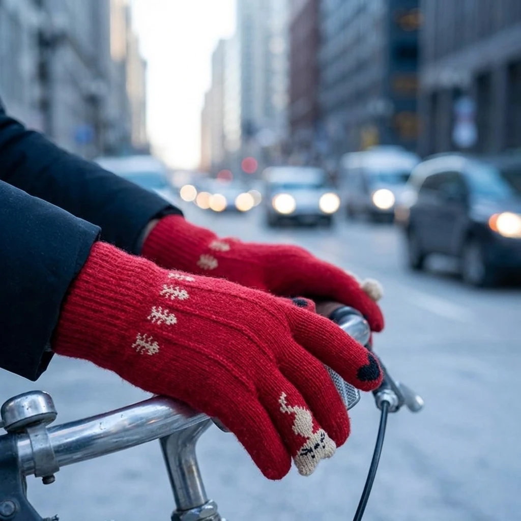 زوج من قفازات الشاشة التي تعمل - مراجعة Winter Cycling Commute Gear وسعره