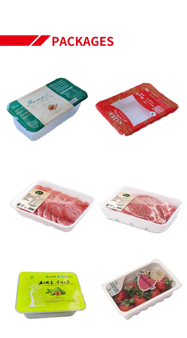 Macchina confezionatrice per sigillare vassoi per alimenti da tavolo Macchina confezionatrice in plastica Thali Macchina per sigillare vassoi