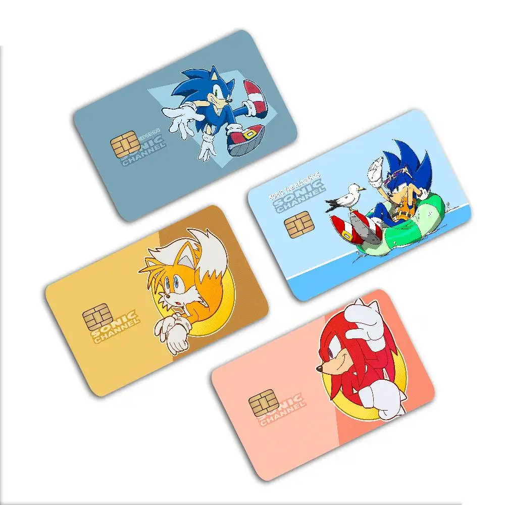Game S-SonicS The H-HedgehogS Credit Card Skin Stickers No Adhesive Residue Water Proof for VISA Credit Card Subway Access Card