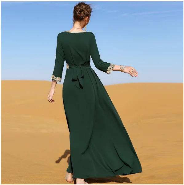 Ramadan eid chiffon abaya dubai kalkoen islam moslim lange jurk abaya voor vrouwen gewaad kaftan marocain de soiree femme musulmane